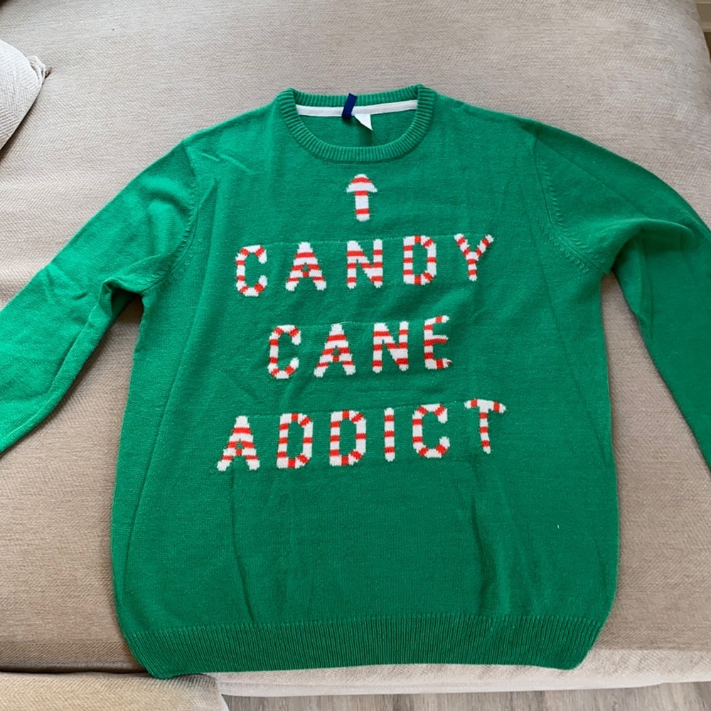 Candy cane addict sweater
